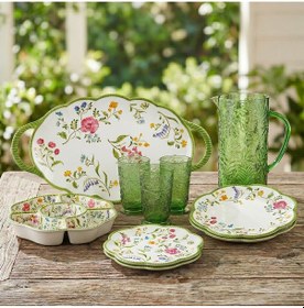 Resim Lucky Art Laurus Melamin 23cm 2'li Tabak Seti Dıo30002 Çok Renkli 