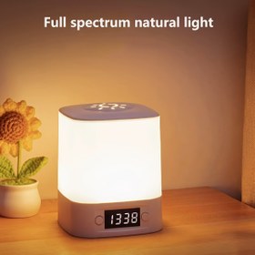 Resim Sağlam LED Gece Lambası - USB Şarj Edilebilir/Prizli, 1200mAh Dahili Pil, Uzun Basışla Parlaklık Ayarı, Göz Dostu Yumuşak Işıklı, Yatak Odası ve Masaüstü İçin Uygun 