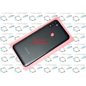Resim Samsung Galaxy M11 KASA Arka Pil Batarya Kapağı Siyah 