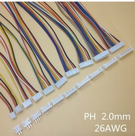 Resim PH 2.0mm 8pin 30cm Kablolu Konnektör (Beyaz) Takım x 1 adet 