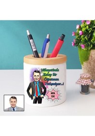 Resim Öğretmene Özel Karikatürlü Kalemlik 