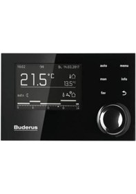 Resim Buderus RC310 Kablolu Oda Termostatı Siyah 