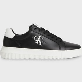 Resim Calvin Klein Erkek Marka Logolu Şık Görünüşlü Deri Gündelik Kullanıma Uygun Siyah Sneaker Ym0ym006810gj-siyah 