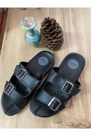 Resim Eylül Spor Büyük Numara Erkek Tokalı Terlik Ev Terliği (45-46-47 Numara Terlik) 