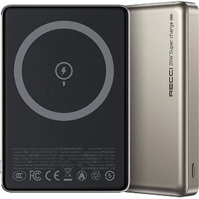 Resim Recci RPB-W26 15W 10000 mAh Armor Serisi Ultra İnce PD 20W Hızlı Şarj Özellikli Wireless Powerbank 
