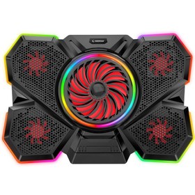 Resim Rampage S47 Coolflow RGB 5 Fanlı 17.3" Laptop Soğutucu 