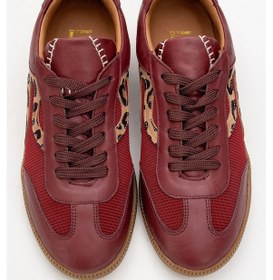 Resim Luvi Shoes Perry Bordo Hakiki Deri Kadın Spor Ayakkabı Bordo 