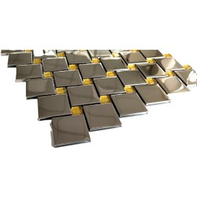 Resim MozaiKristaL Mutfak Tezgah Arası Ve Iç Dekorasyon Için Inox Mix. Cam Seramik (1 KOLİ=1 M2 FİYATİDİR) 