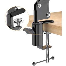 Resim UnDePlus Teleskopik Masaüstü Tablet Telefon Tutucu Ayarlanır Katlanır Seviyeli Tutucu Siyah 03 