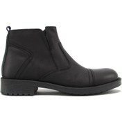 Resim Fosco Fsc-2902 Siyah Nubuk Erkek Çift Yüz Yarım Bot 