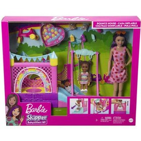 Resim Barbie Bebek Bakıcısı Skipper Oyun Evi Seti HHB67 