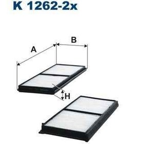 Resim Polen Filtresi Yedek Parça FILTRON K 1262-2x 