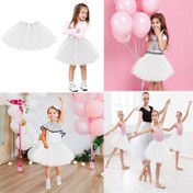 Resim Nessiworld White Color Tutu Skirt Ballet Skirt Show Skirt Kids Baby Boy 