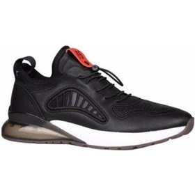 Resim Guja Blg445 Siyah Erkek Iğne Baskılı Streçli Spor Ayakkabı-Siyah 