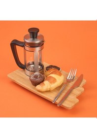 Resim French Press - Şeffaf / Siyah / Gri - 350 Ml Çok Renkli 