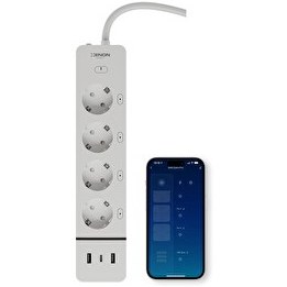 Resim Xenon Smart X7087 Wifi USB-A Ve USB-C Portlu 7 in 1 - 4'lü Akıllı Priz 