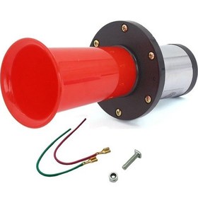 Resim UNİVERSAL 12V KORNA ÖKÜZ SESLİ (EBUBE) KIRMIZI 