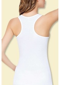 Resim Kadın Beyaz 3'lü Sporcu Atleti 001 