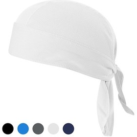 Resim Dofolink Spor Aktivite İçin Nem Emici Hızlı Kuruyan Outdoor Güneş Korumalı Bisikletçi Bandana - Beyaz Beyaz 