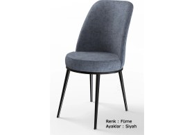 Resim Canisa Concept Via Serisi 80x132 Açılabilir Mutfak Masası Takımı Barok Desen Masa 4 Kahverengi Sandalye 