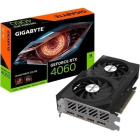 Resim Gıgabyte Geforce Rtx 4060 Wındforce Oc 8gb GDDR6X 128BIT Dlss3 Ekran Kartı 