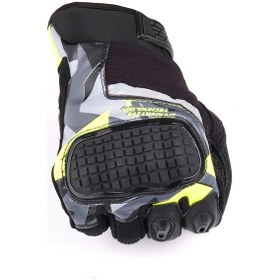 Resim Atlas MW Camo Yazlık Motosiklet Eldiveni Gri Neon 