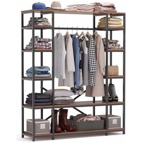 Resim Zizuva Çok Raflı Açık Gardırop 