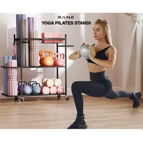 Resim Rane Pilates Yoga Fitness Dambıl Kettlebell Sağlık Topu Mat Yoga Silindir Çok Amaçlı Stand 