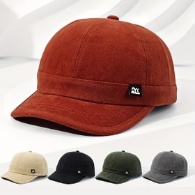 Resim Vintage Esintili Amerikan Tarzı Beyzbol Şapkası, Ayarlanabilir Uyum, Hafif Polyester, - Elde Yıkama veya Kuru Temizleme, Kısa Kenar, Moda Markası 