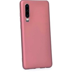 Resim Gpack Huawei P30 Kılıf Premier Silikon Esnek Koruma + Nano Glass Mürdüm 