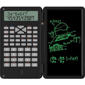 Resim Valkyrie Zh69 Dijital Ekranlı Stylus 6 İnç Hesap Makinesi Dual Bilimsel Fonksiyonlu Katlanabilir Siyah 