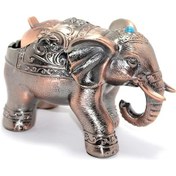 Resim Metal Fil Figürlü Küllük Dekoratif Hediyelik 