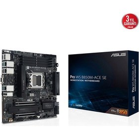 Resim Asus Pro Ws B850-ace Wıfı Ddr5 Hdmı Dp Pcıe 5.0 Am5 Atx 