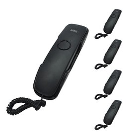 Resim KAREL Tm902 Kablolu Duvar Tipi Analog Telefonu Siyah 5'li Fırsat Paketi 