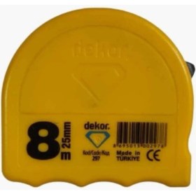 Resim PremiumPort Esnek 8 M x 25 mm Şerit Metre, Dayanıklı ve Kolay Kullanım 