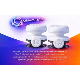 Resim Cosmostech Kontrolfreek Fps Freek Phantom Xbox One Uyumlu Beyaz Performans Analog Grip – 2’li High-Rise Thumbstick 