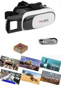 Resim Vr Box Sanal Gerçeklik Gözlüğü Set 360 Vr Evde Eğlence Paketi Kulalkık 