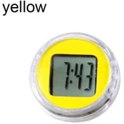 Resim Xifu Shop C Sarı Stil Mini Motosiklet Bisiklet Yapışkanlı Dijital Ekran Saat Izle Evrensel Aksesuarlar Otomobil Ofis Dekor Iç Mekan Su Geçirmez J8M5 (Yurt Dışından) 