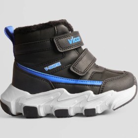 Resim Vicco Fon Erkek Çocuk Kürklü Bot Saks Mavi 