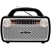 Resim Simex Historical FM Radyo ve Bluetooth Hoparlör Gümüş 