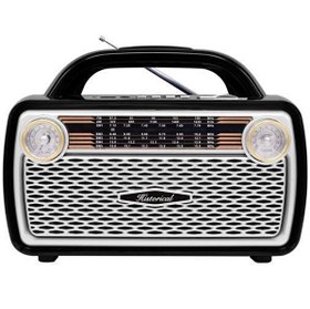Resim Simex Historical FM Radyo ve Bluetooth Hoparlör Gümüş 
