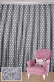 Resim KALPLİ MODEL GRİ RENK İP PERDE HAZIR İP PERDE 300 * 270 