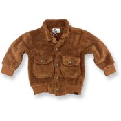 Resim Çocuk Peluş Ceket Mont 