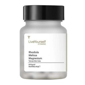 Resim LIVE YOURSELF Rhodiola Melissa Magnesium 60 Kapsül 