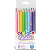 Resim Nessiworld Carioca Pastel Renk Kuru Boya Kalemi 12'Li 