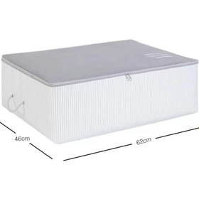 Resim Skygo İp Kulplu Pike Battaniye Yastık Hurcu Dolapiçi Baza Altı Hurç 46x62x22 1 Adet 