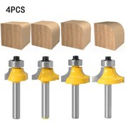 Resim Suofeng Üstün Dayanıklı Alaşım Köşe Yırtıcı Seti - 4 Parça 6.35mm Uçlu Hassas Kesim Makine Uçları 