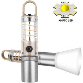 Resim Peakstar Ps-8915 10w Zoomlu Led Powerbank Özellikli Şarjlı Kamp El Feneri Renkli 