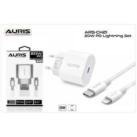 Resim Auris PD Apple Uyumlu iPhone Yüksek Hızlı Şarj Cihazı Seti 20W 