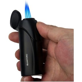 Resim Quantoro 3 Torch Pürmüz Elektrikli Gunmetal Metal Puro Çakmağı 